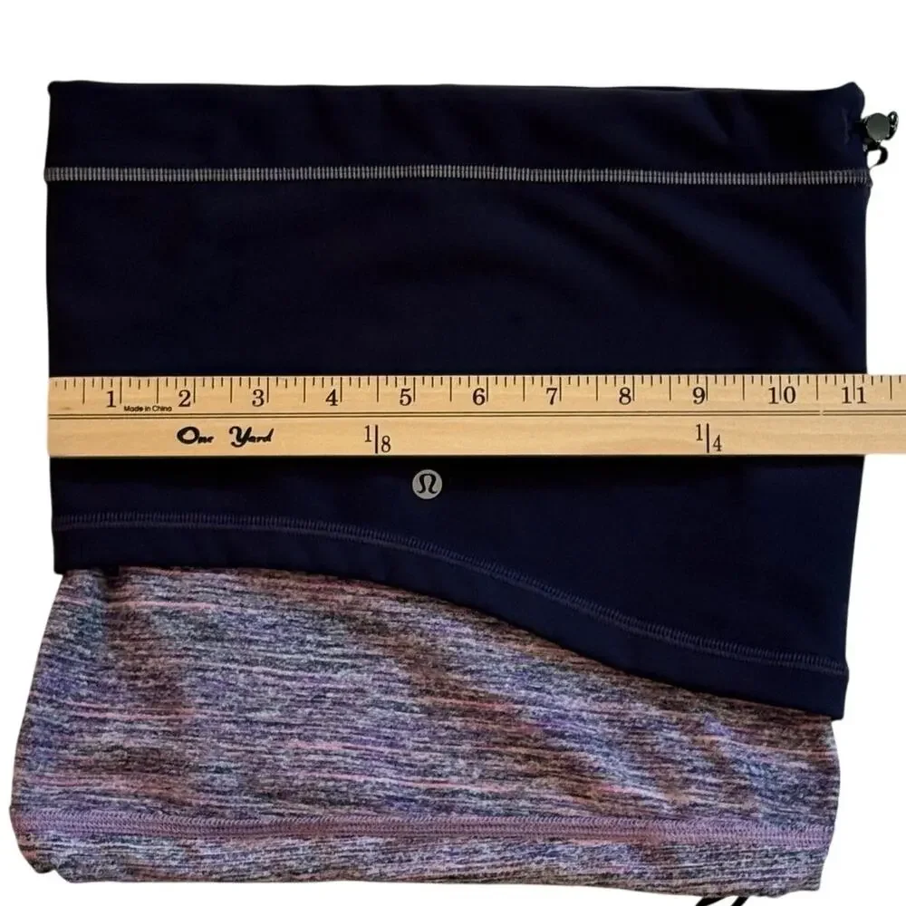 Lululemon Run Fast Neck Warmer Gaiter Womens O/S Purple Softshell Scarf Outdoors